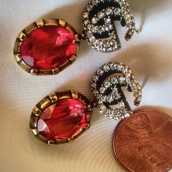 Gucci GG Running Drop Earrings - Picture 5 of 5